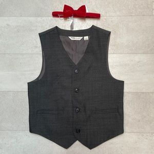 Janie & Jack vest and bow tie